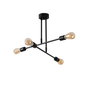 Opviq Lámpara de araña industrial Flower - 161 - AV en negro